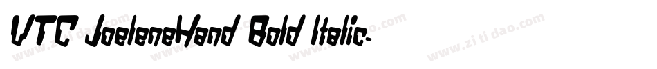 VTC JoeleneHand Bold Italic字体转换